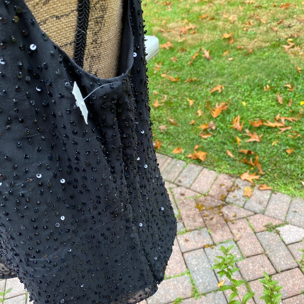 Talbot silk beaded top with side zipper - Picture 4 of 6